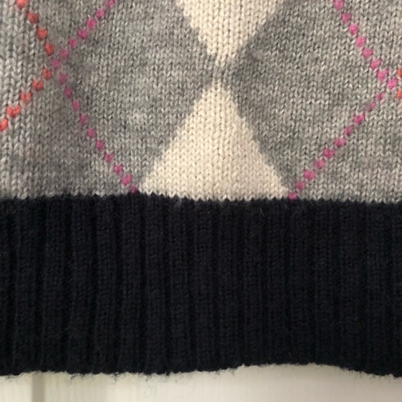 J.Crew Argyle Long Sleeve Wool Cashmere Sweater - Picture 9 of 16